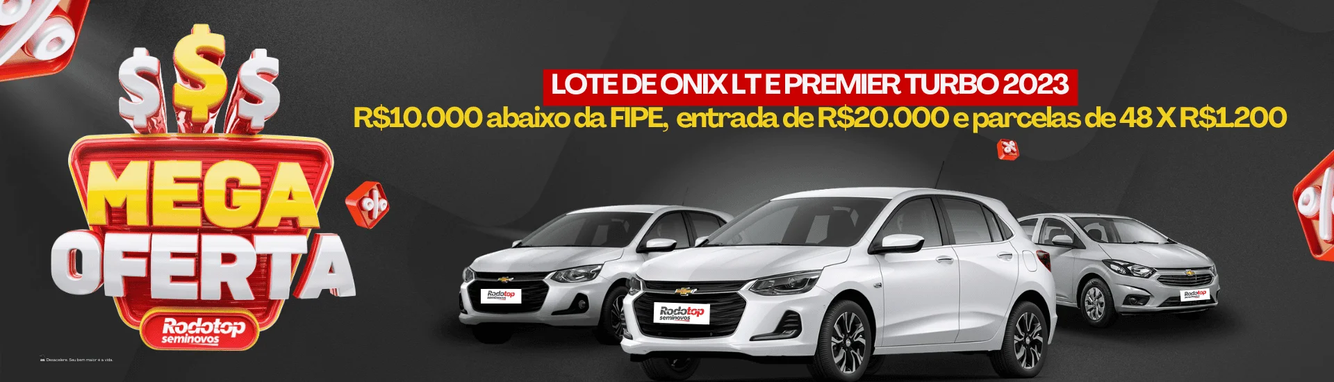 Onix 2023 LT e Premier Turbo | Lote Exclusivo com Oferta Imperdível!